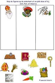 Sint Plaatjes In Het Juiste Vakje Plakken Sinterklaas Knutselen Sinterklaas Aftelkalender