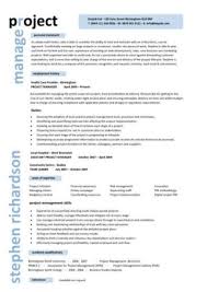 Project Manager Cv Template Construction Project Management Jobs Cv Team Leader