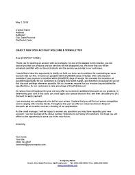 2 customer appreciation letter sample template. New Open Account Welcome And Terms Letter Template Sample Best Word Pdf Download