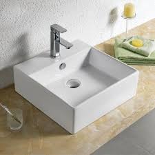 Vasque A Poser Carree Ceramique 47x47 Cm Quadra Vasque A Poser Vasque Salle De Bain