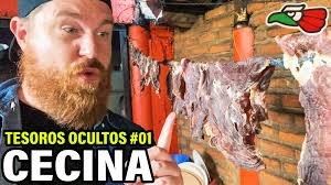Probando Tacos de Cecina del Pueblo