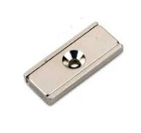 30x13.5x5mm Neodymium Channel Magnets With Countersunk Hole