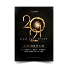 This accessible flyer template uses a bold default font to capture the attention of your target audiences. Premium Vector Realistic New Year 2021 Party Flyer Template