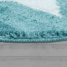 Flauschigen runden teppich teppiche für wohnzimmer decor faux pelz teppiche kinder zimmer lange plüsch teppiche für schlafzimmer shaggy bereich teppich moderne matten. Badematte Runder Kurzflor Teppich Fur Badezimmer Mit Sternen Motiv In Turkis Ebay