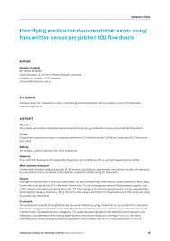 Pdf Identifying Medication Documentation Errors Using