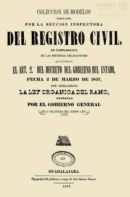 Ley Orgánica del Registro Civil (28 de julio de 1859)