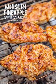Whiskey Pineapple Chicken Delicious Chicken Marinated In Whiskey Pineapple Juice Bbq Sauce Worcestershire Grilled Chicken Recipes Bbq Recipes Recipes
