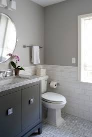 Wall Color Is Sterling Silver By Benjamin Moore Cahill Design Gray Bathroom Decor Bathrooms Remodel Gray And White Bathroom