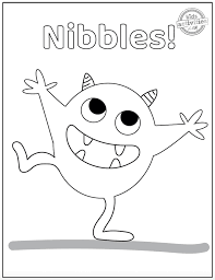 471 best monsters theme images on pinterest. Nibbles The Book Monster Coloring Pages