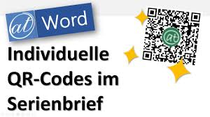 Hier können sie sich die liste der wareneingänge innerhalb eines beliebigen zeitraums anzeigen und drucken lassen. Qr Codes In Word Serienbrief Erzeugen Youtube