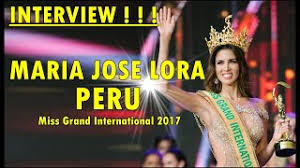 Miss universe® airs live from the axis at planet hollywood resort & casino in las vegas sunday, nov. Maria Jose Lora Interview Miss Grand International 2017 Youtube