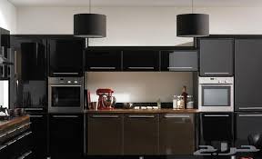 مطابخ رخام اسود مودرن