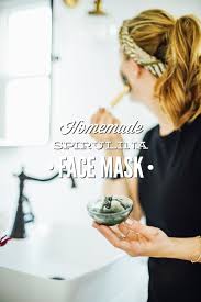 Spirulina And Honey Face Mask The Glow Mask Live Simply Honey Face Mask Acne Face Mask Face Mask For Pores