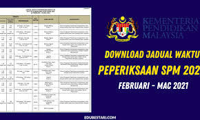 Tarikh bagi tahun 2021 akan dikemaskini sebaik sahaja dikeluarkan oleh mpm. Rasmi Download Jadual Waktu Peperiksaan Spm 2020 Yang Terkini Edu Bestari