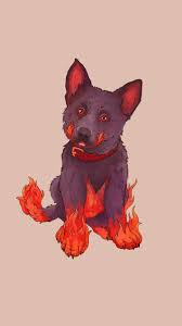 Art] A little Hellhound straight from the bowels of Heck! : r/DnD