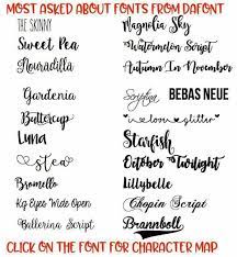 But with so many free downloadable fonts available on the web, it's getting more and more difficult to find the fonts that can actually elevate your work. Most Asked For Fonts From Dafont Com Cricut Fonts Dafont Fonts Silhouette Fonts