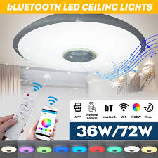 Led ceiling fan dimmable led ceiling light phone control bt connection with remote control for bedroom living room ceiling lamp. Smart Led Ceiling Light Rgb Dimmable 72w 36w App Wifi Control Bluetooth Music Modern Led Ceiling Lamp Living Room Bedroom 220v 110 220v Buy From 36 On Joom E Commerce Platform