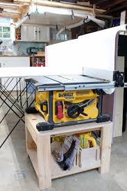 Diy Table Saw Stand Collapsible Out Feed Work Table Home Made Table Saw Diy Table Saw Table Saw Stand