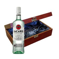 The spiced rum release makes a splash. Bacardi Superior Rum 70cl In Luxury Box With Royal Scot Glass Gifts International