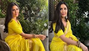Katrina Kaif shines bright in stunning yellow saree, Alia Bhatt comments  'beautiful'