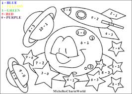 Color in the pictures of kids enjoying the school day in this free printable color by number. Pin On 1st Grade Learning