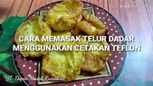 Cara Memasak Telur Dadar Menggunakan Cetakan Teflon Vlog Food Youtube