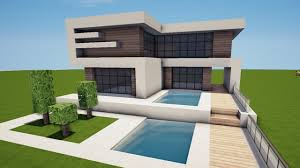 Modernes Haus Mit Pool In Minecraft Bauen Tutorial Haus 169 House Styles Minecraft Designs Mansions