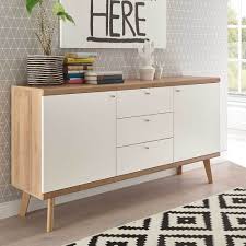 Esszimmerkommode In Eichefarben Und Weiss 160 Cm Breit Moebel Liebe Com Kommode Design Wohnzimmerschranke Moderne Wohnzimmergestaltung