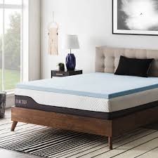 Lucid 2 In Gel Infused Memory Foam Mattress Topper In 2020 Top Memory Foam Mattress Memory Foam Mattress Foam Mattress Topper