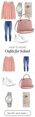 Short School Day By Sarahfohlen On Polyvore Featuring Sonix H M Levi S Adidas Originals Longines Winter And 2k17 Fashion Modesty Outfits Cool Outfits