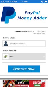 Oct 01, 2021 · paypal is the app for android devices from the service of the same name, which lets you manage your accounts, send and receive money, add funds, and so on. Paypal Money Adder Apk 1 0 Aplicacion Android Descargar
