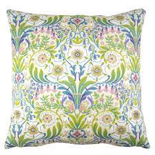 Care instructions wipe clean with a soft cloth. Living Room Secret Garden Dunelm Green Cushion Covers Green Cushions Floral Cushion Covers