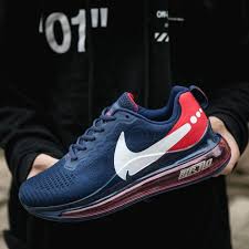 Nike Air Max 720 Navy Blue Red White Men S Athletic Sneakers In 2020 Sneakers Men Fashion Running Shoes For Men Nike Air Max