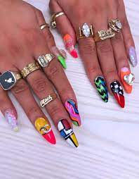 Crazy Cool Nail Art Funky Nails Crazy Nails Green Nails