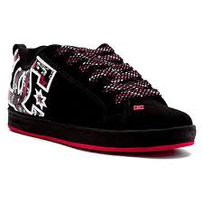 Black And Pink Womens Dc Shoes Pin On Shoes