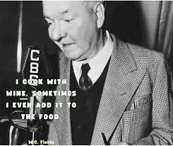 Den amerikanske komiker W.C. Fields sagde mange kloge ting👇 Hvad bruger du  din vin til? 🍷 https://www.hjhansen-vin.dk/inspiration-forside/mad-vin