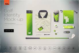 Golf Company Identity Mock Up Product Mockups Mockup Shirt Mockup Mockup Templates