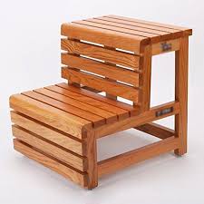 The perfect, beautiful match for your bed, kitchen, bathroom or your massage table to eliminate the need to adjust when working on larger. Benches Stools No Assembly Required Design 59 Inc Acacia Hardwood Step Stool Bed Steps Furniture