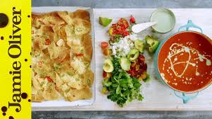Jamie S Mexican Tomato Soup In 2020 Tomato Soup Recipes Jamie Oliver Recipes Creamy Tomato Soup Recipe