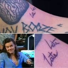 The one direction star got inked on tv! 44 Their Tattoos And Piercings Ideas Tattoos I Love One Direction One Direction