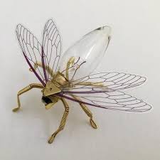 Save The Bees Steampunk Brooch Small Bee Lightbulb Brooch Unique Original Handmade Steam Punk Original Clockwork Jewelry Gift Steampunk Small Bees Bee