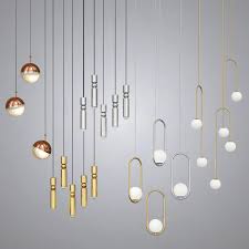 Four Hanging Lights Chandelier 3d Cgtrader