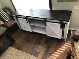 Diy Ana White Grandy Media Console Table Sliding Door Media Console Diy Furniture Projects Media Console Table Furniture Diy