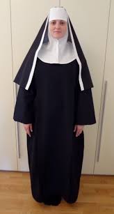 Authentic Nun Costume Including Habit Scapular Wimple And Veil 100 Cotton Ready To Ship Nun Costume Sound Of Music Costumes Costumes
