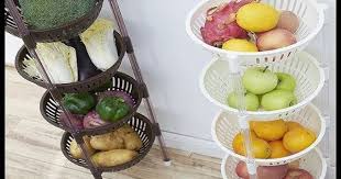 افكار وأشكال سلال مطبخ لتخزين الخضروات اجمل سلات خضار للمطبخ ترتيب الخضا Shelf Baskets Storage Storage Baskets Storage Supplies