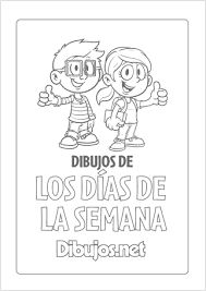 Dias De La Semana Para Colorear