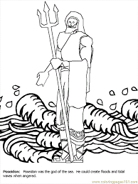 Apollo from greek gods and goddesses coloring page. Greece Poseidon Coloring Page For Kids Free Greece Printable Coloring Pages Online For Kids Coloringpages101 Com Coloring Pages For Kids