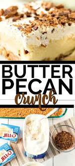 Butter Pecan Crunch Is A No Bake Ice Box Cake Perfect For A Summer Day Get Together Treat Its Filling Is A Cream Butter Pecan Cake Crunch Recipe Butter Pecan