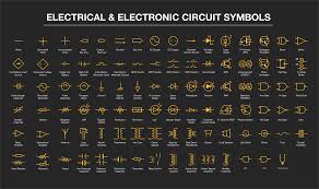 These electrical and electronic circuit symbols are generally used for drawing schematic diagram. 100 Electrical Electronic Circuit Symbols