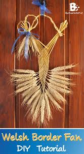 Straw Weaving Welsh Border Fan Stroh Basteln Strohweberei Facher Basteln